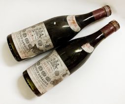 2 CHAUVOT LABAUME 1970S BOTTLES OF WINE