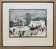 WINTER DAY - GRANDMA MOSES