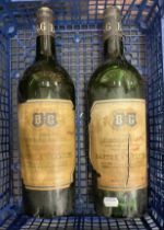 2 BORLE MANOUX BOTTLES OF RED WINE C1967