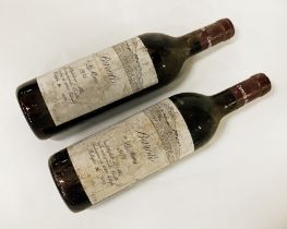 2 BAROLO DI LA MORRA 1974 RED WINES