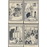 FOUR VINTAGE USELESS EUSTACE POSTCARDS