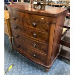 VICTORIAN FIVE DRAWER CHEST