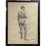 BORIS SPORYKHIN (1928 - 2020) ''STANDING MODEL'' 1951 - PENCIL 59CMS - 41CMS