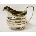 GEORGIAN HM SILVER MILK JUG 5OZS APPROX