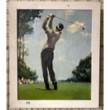 ANATOLI DEMENKO (UKRAINIAN) GOLF WEEKEND OIL ON CANVAS 61CM X 51CM