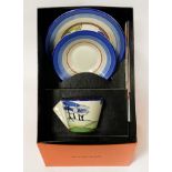 WEDGWOOD CLARICE CLIFF TRIO - BOXED