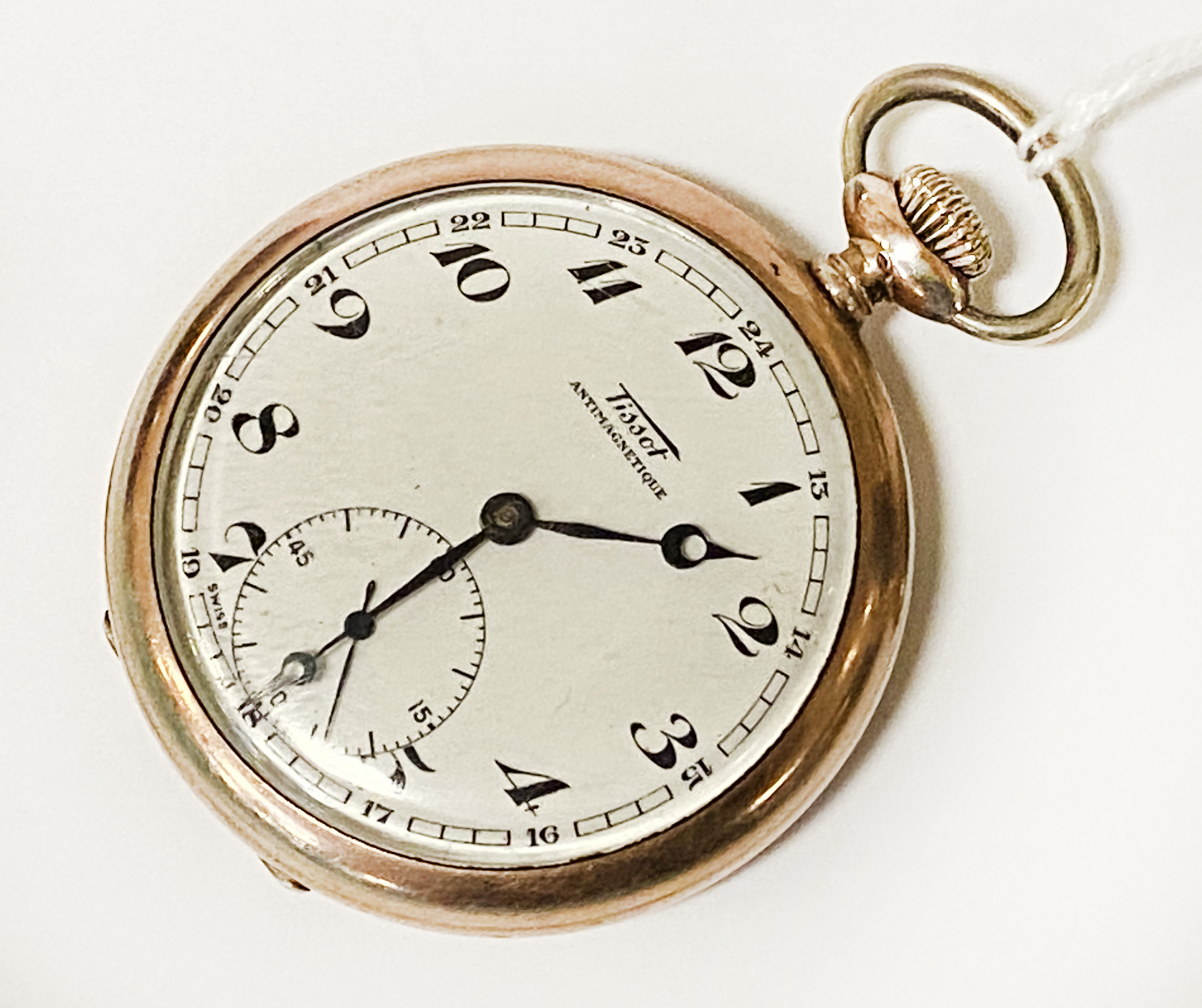 TISSOT 800 GRADE SILVER POCKET WATCH