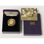 2006 QE2 80TH BIRTHDAY - GOLD PROOF COIN - 39.94 GRAMS 22CT GOLD