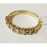 18 CARAT GOLD & DIAMOND RING - SIZE L 2.96GRAMS APPROX