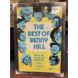 ORIGINAL MOVIE POSTER ''THE BEST OF BENNY HILL'' WITH COA - 109.5 X 77 CMS APPROX