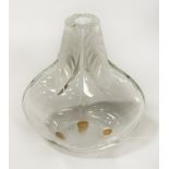 SIGNED LALIQUE VASE - 17CMS (H) APPROX