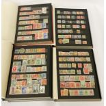 4 STOCKBOOKS OF VARIOUS STAMPS INCL. COMMONWEALTH