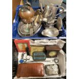 QTY OF INTERESTING ITEMS SOME SILVER & SEVERAL SILVER PLATE ITEMS