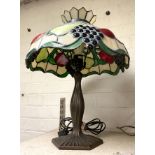 TIFFANY STYLE FRUIT TABLE LAMP - 55 CMS (H) APPROX INCLUDING SHADE