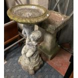 2 GARDEN BIRD BATHS