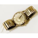 9CT GOLD CASED RODANIA GENTS WATCH