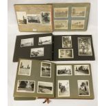 THREE VINTAGE PHOTO ALBUMS INCLUDING PHOTOGRAPHS OF EGYPT, PALESTINE - MILITARY RELATED (M.E.F.)