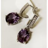 KUNZITE GEMSTONE LEVER BACK EARRINGS