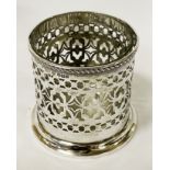 HM SILVER EMBOSSED COASTER - 9 CMS (H) APPROX - 5 OZS APPROX