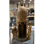 COLD PAINTED BRONZE ARAB TEMPLE - 31 CMS (H) APPROX