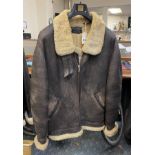 GENTS COLES AVIATION SHEEPSKIN JACKET (COMMENSURATE WEAR) SIZE XL