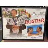 BUSTER ORIGINAL FILM POSTER -107 X 81 IN FRAME