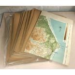 SELECTION OF BARTHOLOMEW HALF INCH TO THE MILE MAPS OF ENGLAND & WALES - 30 MAPS A/F