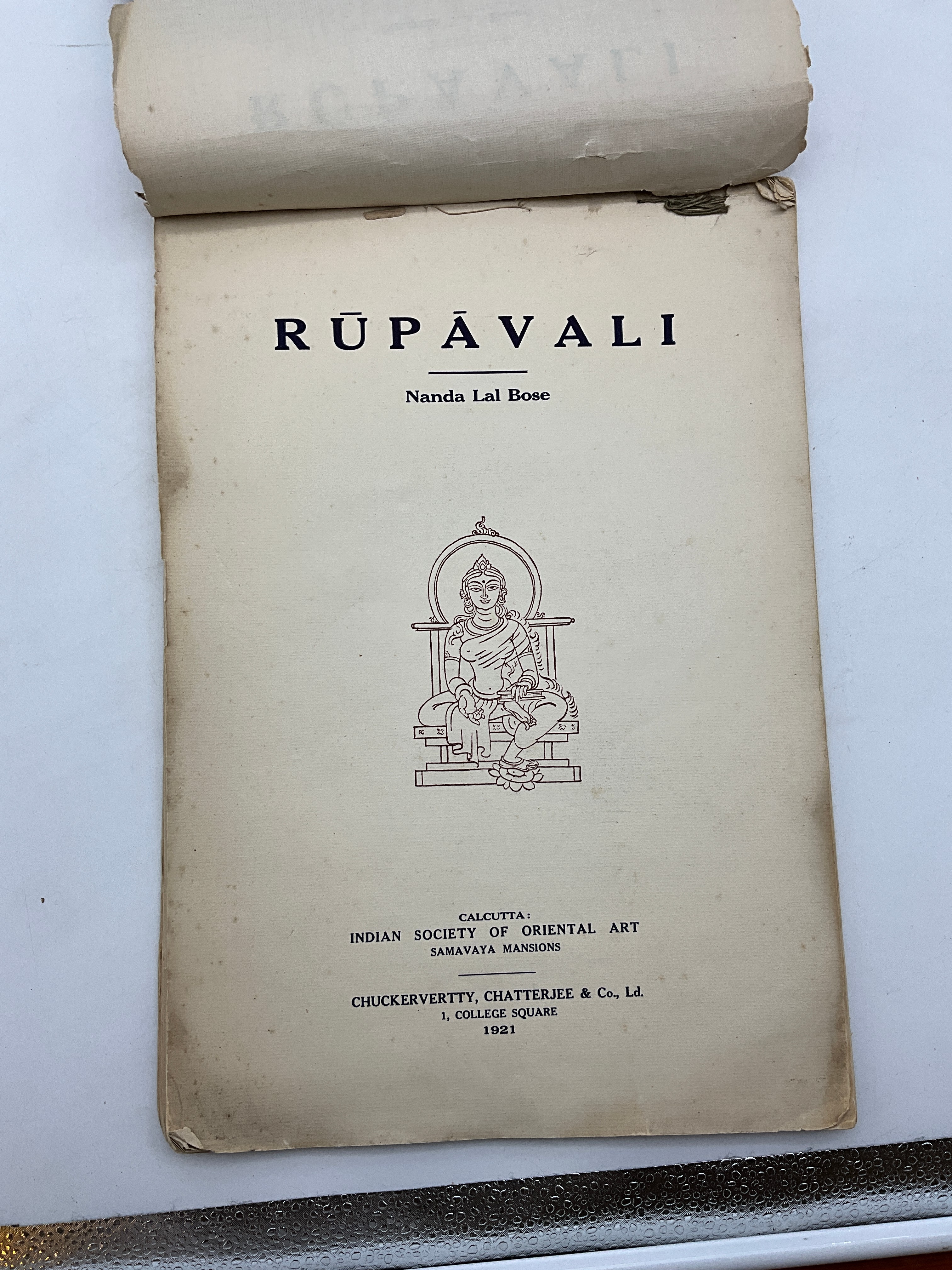 RUPAVALI BY NANDA LAI BOSE PUBLISHED BY INDIAN SOCIETY OF ORIENTAL ART 1921 A/F - Image 2 of 7