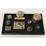 TRINKET BOXES & OTHER ITEMS - SOME SILVER