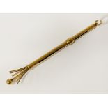 18CT GOLD SWIZEL STICK 4.2 GRAMS APPROX