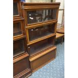 FOUR SECTION GLOBE WERNICKE BOOKCASE
