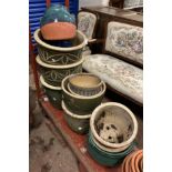 LARGE COLLECTION OF CERAMIC POTS