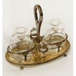 SILVER PLATED DECANTER SET