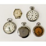 COLLECTION OF POCKET WATCHES INCL. INGERSOLL, SEKONDA, TIMES & A SMITHS GENTS WATCH