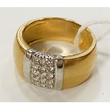18CT DIAMOND RING SIZE M 10.28 GRAMS APPROX