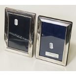 2 SILVER PHOTO FRAMES - 7'' X 5''