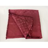 1 X LOUIS VUITTON SILK MONOGRAM SHAWL