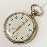 OMEGA POCKET WATCH WITH LOCO ON THE BACK