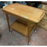 TEAK TEA TROLLEY