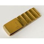 RARE DUNHILL 18CT GOLD MONEY CLIP - APPROX 12.5 GRAMS