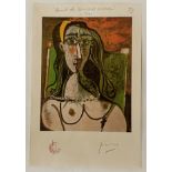 SIGNED ARTISTS PROOF BUST OF A SEATED WOMAN WITH GALLERY STAMP AND PENCIL SIGNATURE OF THE