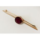 9CT GOLD TIE PIN WITH RUBY