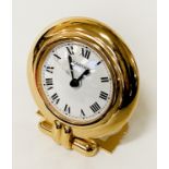 BRASS CARTIER DESK CLOCK