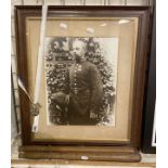 TWO POLICE BATONS, POLICE MEDALS & FRAMED POLICE PICTURE