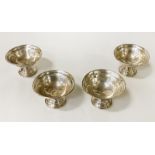 SET OF FOUR SILVER BOWLS