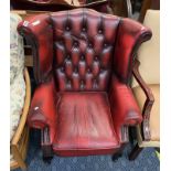 CHESTERFIELD WINGBACK CHAIR