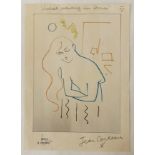 PROOF COPY JEAN COCTEAU PRINT - JULIET WAITING FOR ROMEO