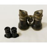 PAIR OF BINOCULARS & MINI BINOCULARS