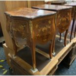 PAIR OF INLAID COMMODES