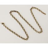 9CT GOLD CHAIN -19'' IN LENGTH - APPROX 16 GRAMS